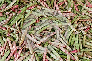 bean pods on a shopping arcade.