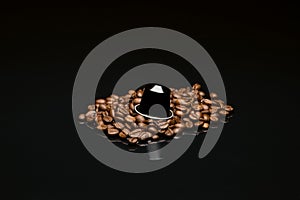 Bean's coffee cup with capsule