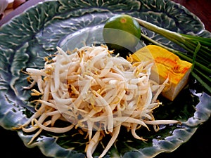 Bean Sprouts, Lime, Scallions and Tofu photo