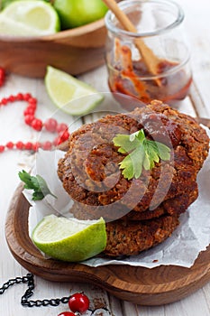 Beans and lentil flatbread