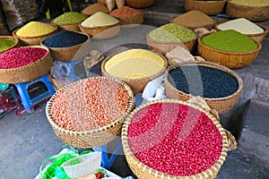 Beans sold in the vietnamese market