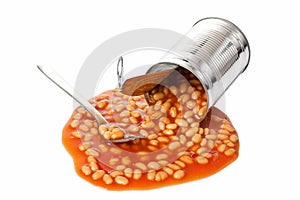 Beans in tin can