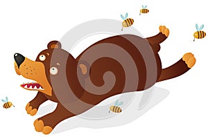 Bear with bees