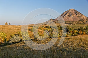 Bear Butte landscape in autumn