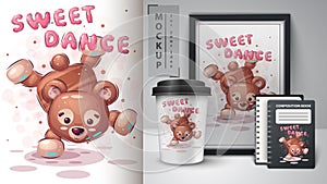 Bear dance - poster and merchandising.