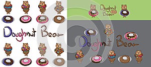 Bear donut set