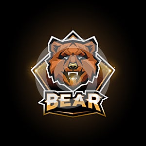 Bear emblem logo esport