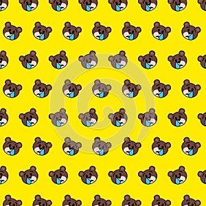 Bear - emoji pattern 54