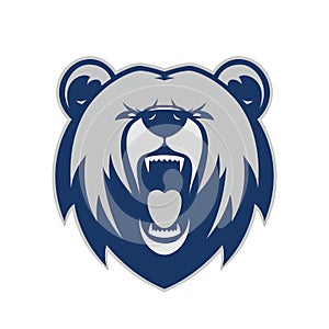 Bear head mascot photo