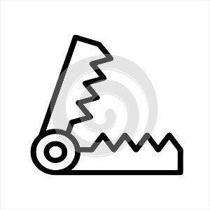 Bear Hunting Trap, Animal Snare, Beartrap. Flat Vector Icon illustration.