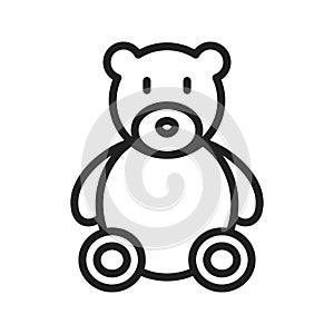 Bear icon vector image.