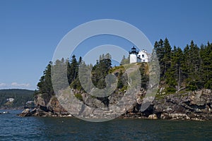 Bear Island Lighthouse Near Acadia National Park in Maine