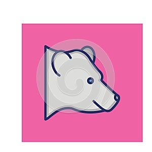Bear Isolated Vector icon that can be easily modified or edited