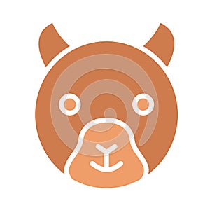 Bear Isolated Vector icon that can be easily modified or edited