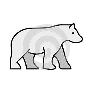 Bear Isolated Vector icon that can be easily modified or edited