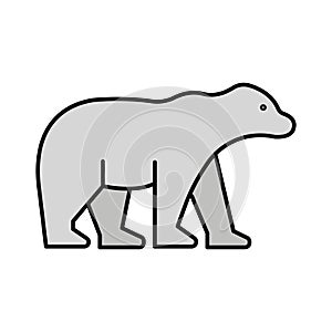 Bear Isolated Vector icon that can be easily modified or edited