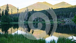 The Bear Lake of Rocky Mountain National Park .