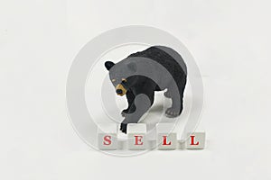 Bear Market icon with SELL in red.