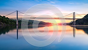 Bear Mountain Bridge at sunrise