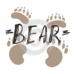 Bear paw print design.
