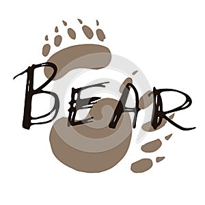 Bear paw print design.