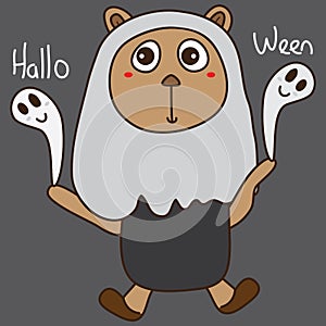 Bear play Hallo Ween