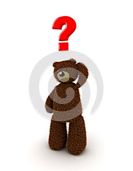 Bear and question mark