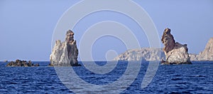 Bear rock formations of Milos