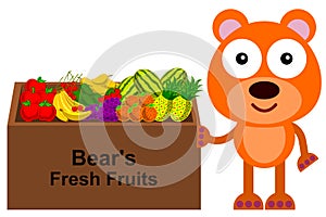 Bear's fruit stand