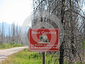 Bear sign