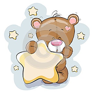 Bear with star