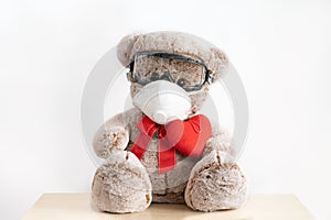 Bear toy during epidemic