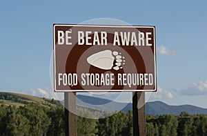 Bear Warning Sign