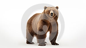 bear on white background illutration by generative ai
