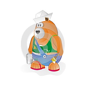 Bear worker with brush