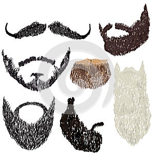 Beard with mustache