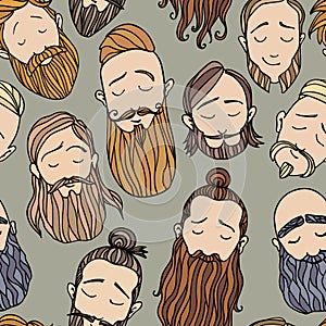 Beard styles pattern