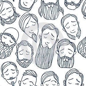 Beard styles pattern