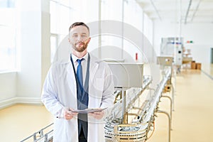 Bearded Inspector Posing for Photography