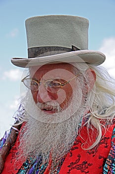 Bearded story teller at Guilfest Festival