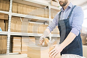 Packing Production Unit in Cardboard Box