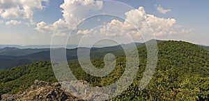 Bearfence Viewpoint Panorama, Shenandoah National Park