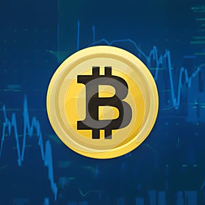 Bearish divergence in stock market and crypto currency photo