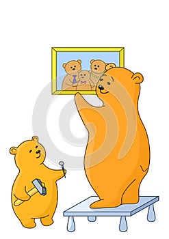Bears attach a picture photo