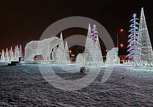 Bears Decorations in Moscow