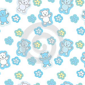 Bears Toys Seamless Pattern