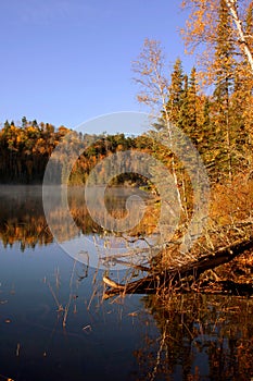 Bearskin Lake in Fall photo