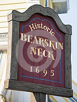 Bearskin Neck Welcome Sign photo
