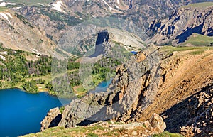 Beartooth Highway, Twin Lakes. Wyoming, USA. photo