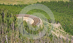 Beartooth Scenic Curvy Highway. Montana, Wyoming. USA.